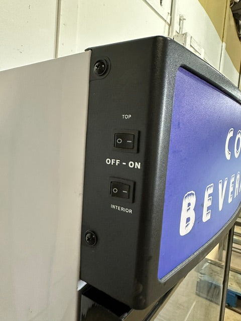 "AVANTI BCC6Q1BG"&nbsp; LED LIGHTED BEVERAGE DISPLAY COOLER/REFRIGERATOR, 115V 1PH