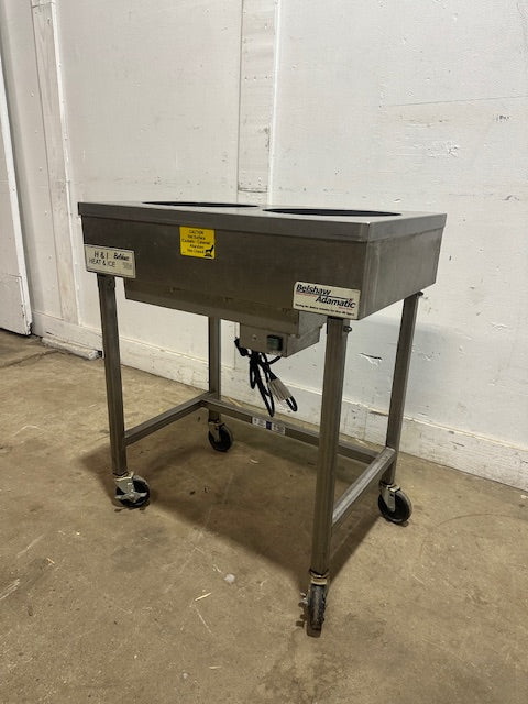 Belshaw Heat Ice, H&I -2 STAINLESS STEEL DONUT ICYING TABLE ON STAND 115V