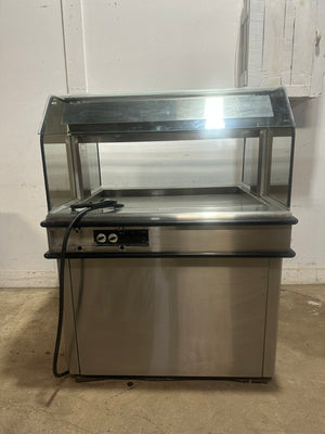 "HENNY PENNY HMI-103" HD COM LIGHTED / HEATED HOT FOOD DISPLAY/WARMER ON CASTER