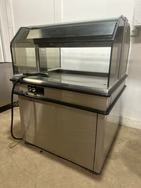 "HENNY PENNY HMI-103" HD COM LIGHTED / HEATED HOT FOOD DISPLAY/WARMER ON CASTER