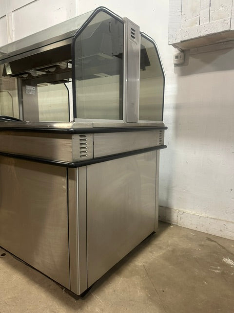 "HENNY PENNY HMI-103" HD COM LIGHTED / HEATED HOT FOOD DISPLAY/WARMER ON CASTER