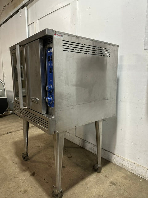 "IMPERIAL ICVG-1"H.D COMMERCIAL N GAS CONVECTION OVEN ON CASTER, 70,000 BTU/HR