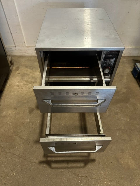 "HATCO HWD SERIES " H.D COMMERCIAL TWO DRAWERS FOOD WARMER ON CART