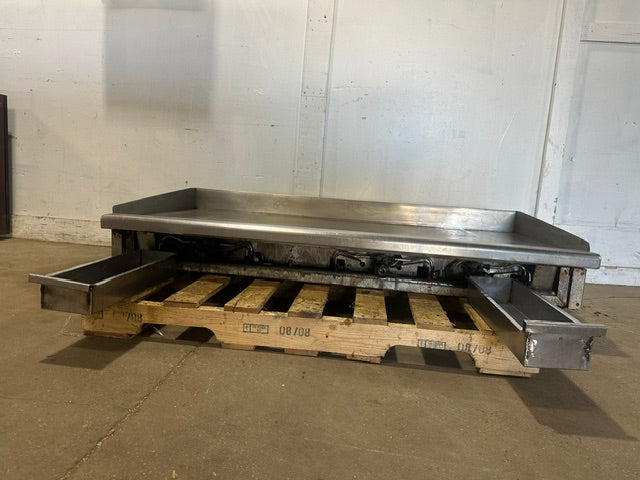 H.D COMMERCIAL N GAS 60"W COUNTERTOP GRIDDLE, 14"H x 60"W x 32"D