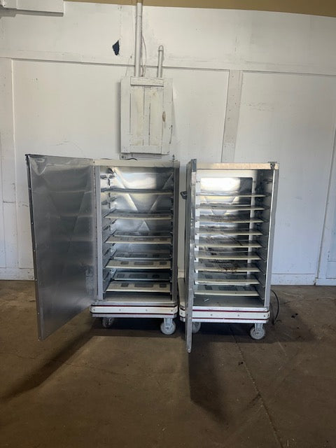 *LOT OF 2* "Aladdin C420DRS"COMMERCIAL Heated Food Cart Serving Station 220-240V