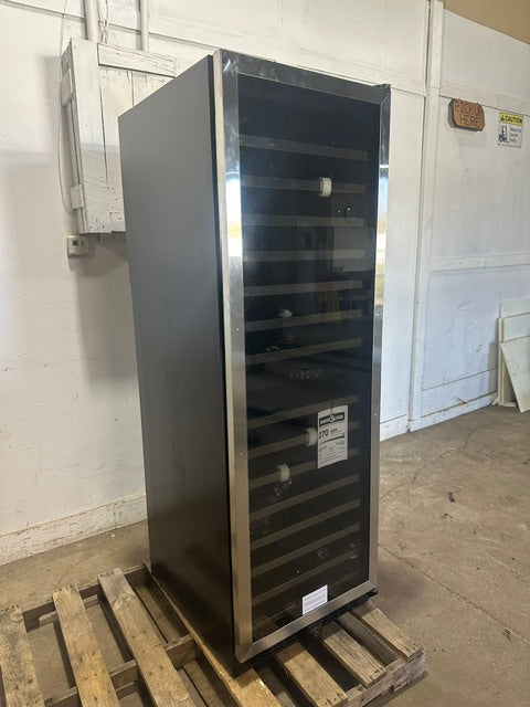 "VINOTEMP EL-142SDST" COMMERCIAL 155- BOTTLE DUAL ZONE LIGHTED WINE COOLER ,1PH