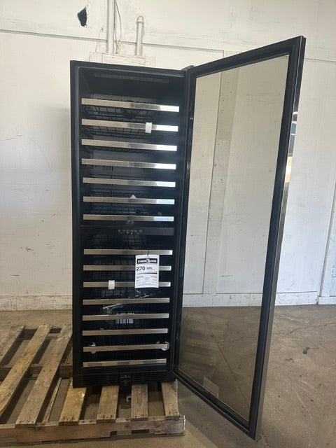 "VINOTEMP EL-142SDST" COMMERCIAL 155- BOTTLE DUAL ZONE LIGHTED WINE COOLER ,1PH