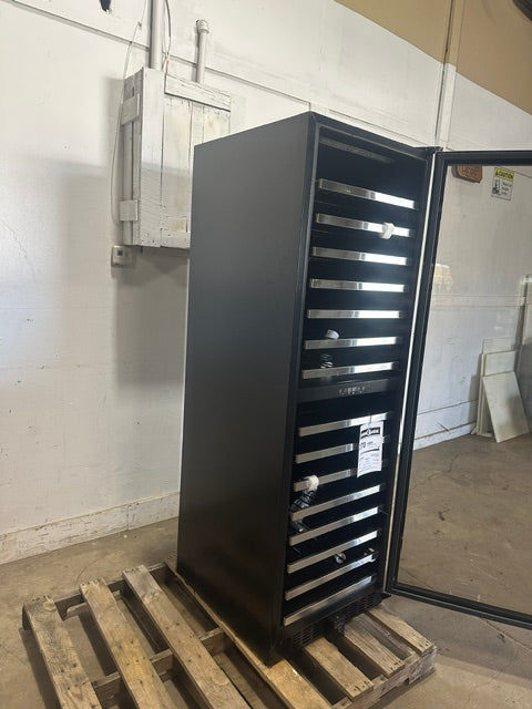 "VINOTEMP EL-142SDST" COMMERCIAL 155- BOTTLE DUAL ZONE LIGHTED WINE COOLER ,1PH