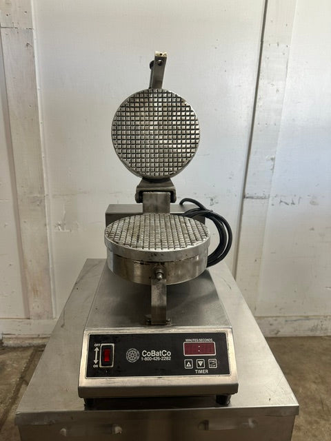 "COBATCO MD10SSE-1" COMMERCIAL ELECTRIC WAFFLE CONE MAKER IRON NONSTICK 1PH