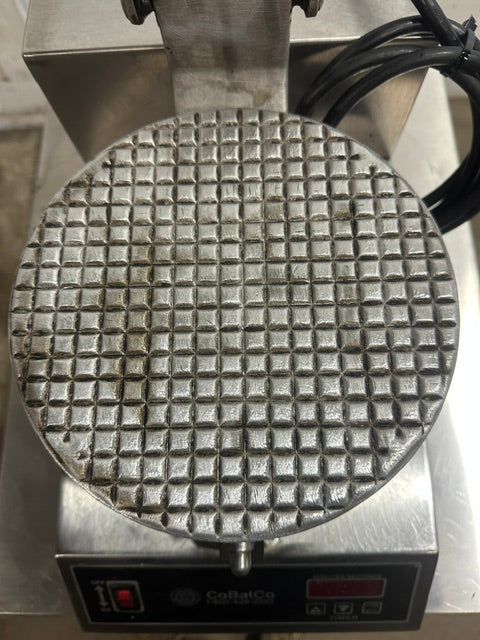 "COBATCO MD10SSE-1" COMMERCIAL ELECTRIC WAFFLE CONE MAKER IRON NONSTICK 1PH