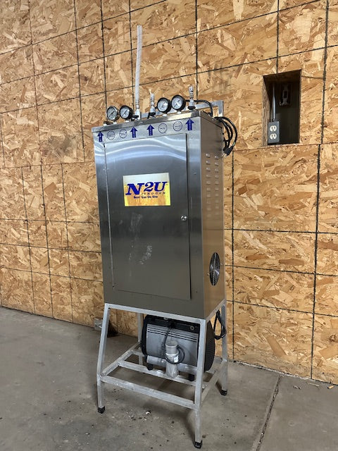 "N2U N2BC" HIGH VOLUME NITROGEN GENERATOR W/BUILT IN GAS BLENDER,1423 hrs