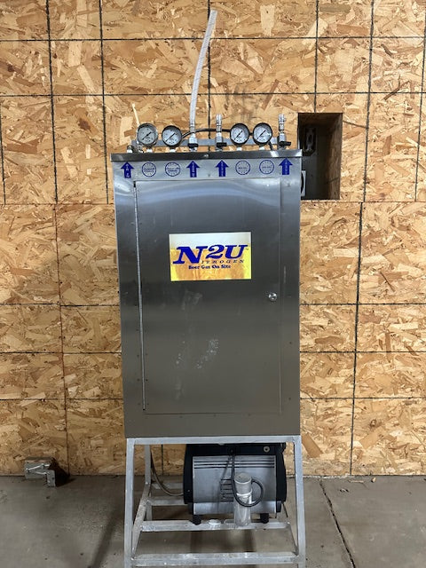 "N2U N2BC" HIGH VOLUME NITROGEN GENERATOR W/BUILT IN GAS BLENDER,1423 hrs