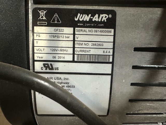 "N2U N2BC" HIGH VOLUME NITROGEN GENERATOR W/BUILT IN GAS BLENDER,1423 hrs