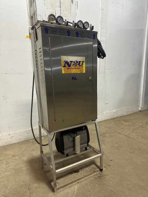 "N2U N2BC" HIGH VOLUME NITROGEN GENERATOR W/BUILT IN GAS BLENDER,3904 hrs