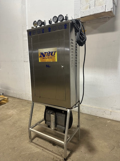 "N2U N2BC" HIGH VOLUME NITROGEN GENERATOR W/BUILT IN GAS BLENDER,3904 hrs