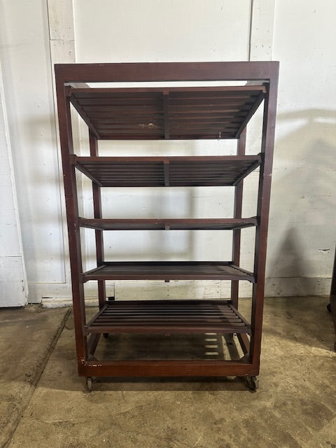 **LOT OF 2**H.D COMMERCIAL52.5"H x 31"W x 19.5"D WOODEN 5 TIERS DISPLAY STAND