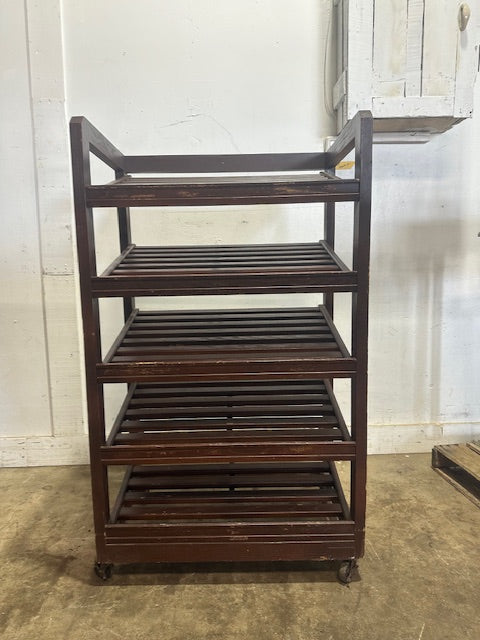 **LOT OF 2**H.D COMMERCIAL52.5"H x 31"W x 19.5"D WOODEN 5 TIERS DISPLAY STAND