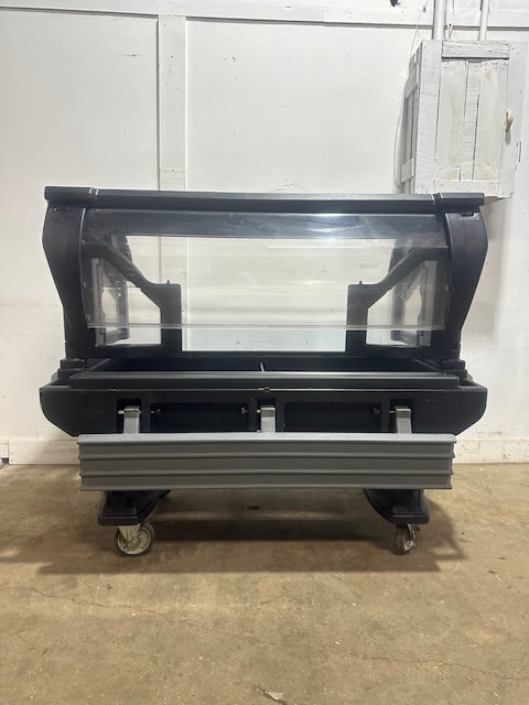 "CAMBRO VBRL5" 4 PANS DOUBLE SIDED ICE BED BUFFET/SALAD BAR W/ FOLDABLE SNEEZE GUARDS