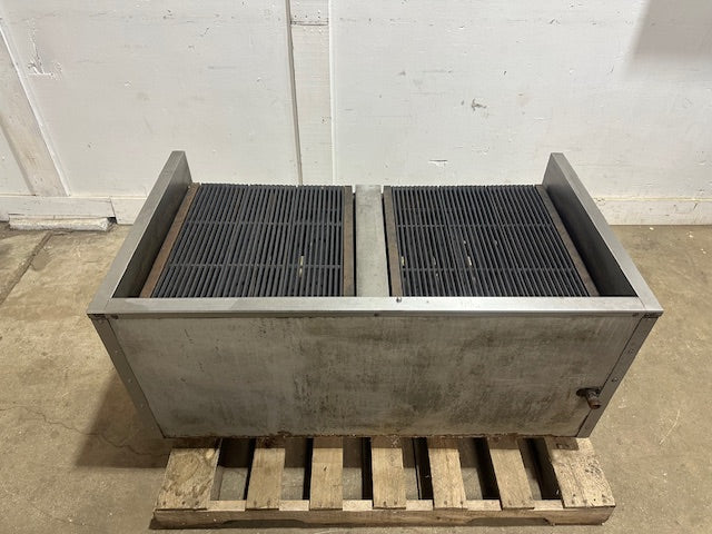 H.D COMMERCIAL 48"W 8 Burners Natural Gas Radiant Countertop Charbroiler Grill