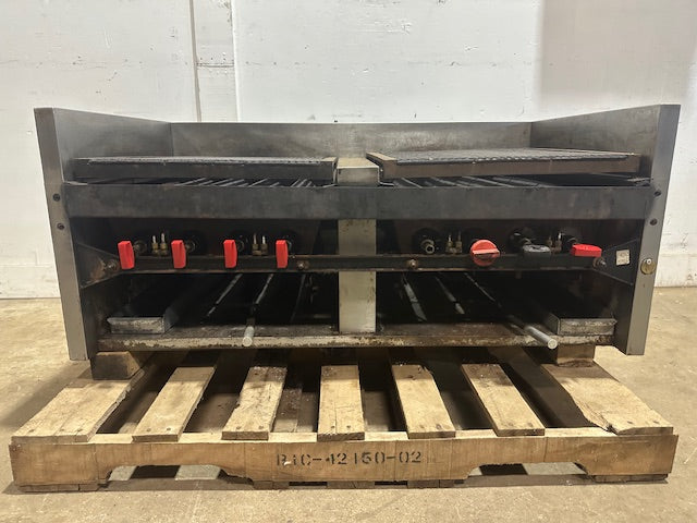 H.D COMMERCIAL 48"W 8 Burners Natural Gas Radiant Countertop Charbroiler Grill