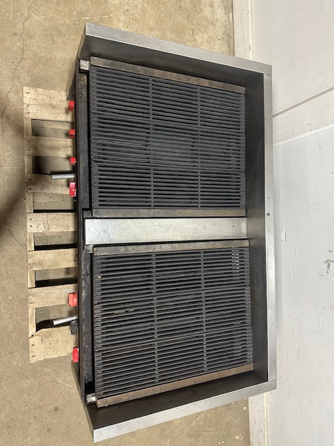 H.D COMMERCIAL 48"W 8 Burners Natural Gas Radiant Countertop Charbroiler Grill