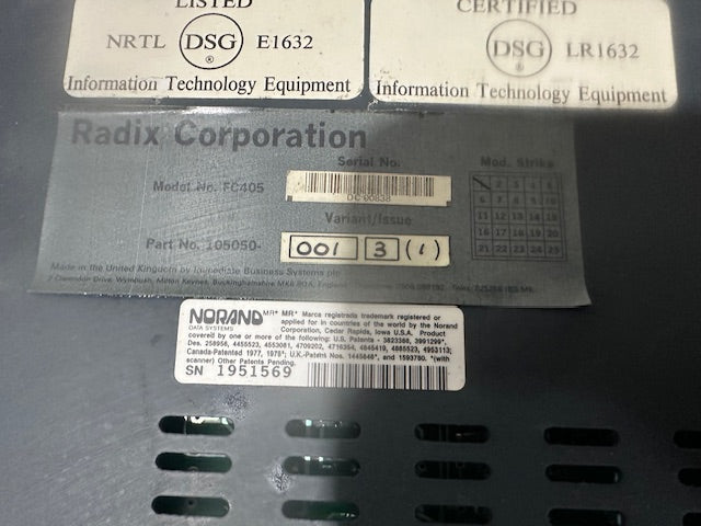 RADIX CORPORATION FC405 5 SLOT BATTERY CHARGER FOR CASIO FP-40 PORTABLE PRINTER