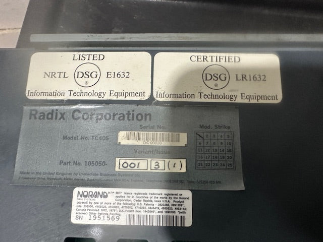 RADIX CORPORATION FC405 5 SLOT BATTERY CHARGER FOR CASIO FP-40 PORTABLE PRINTER