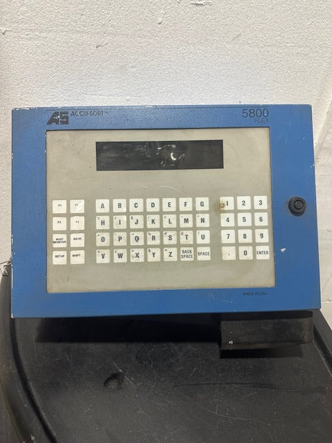 ACCU-SORT SYSTEMS 5800 FLEX DOS BASED CONTROLLER INDUSTRIAL OPERATOR INTERFACE
