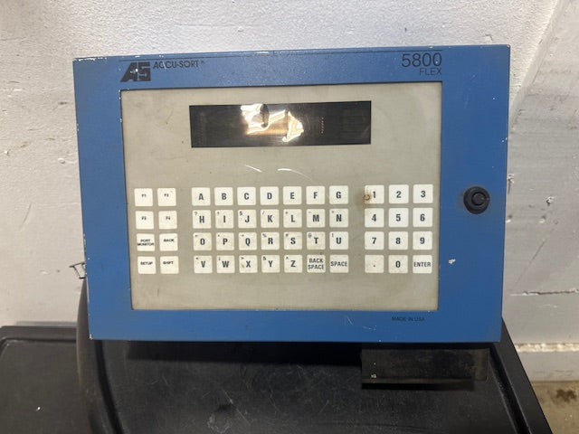 ACCU-SORT SYSTEMS 5800 FLEX DOS BASED CONTROLLER INDUSTRIAL OPERATOR INTERFACE