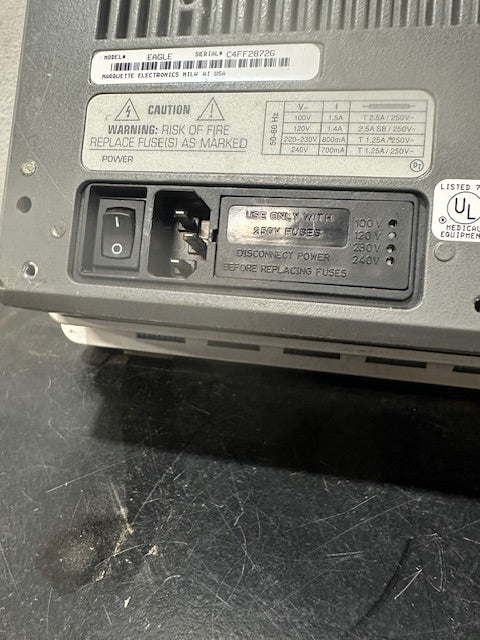 MARQUETTE EAGLE SERIES 1 PATIENT MONITOR 120-230v 1ph 50-60hz