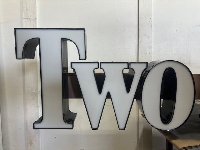 TWO FELLAS GRILL OUTDOOR 18"H x 120"W LIGHTED FASCIA SIGN