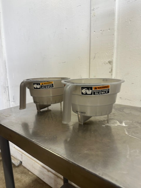 LOT OF 2 BUNN OEM COFFEE FUNNELS FOR BUNN ITCB-DV HV INFUSION SERIES