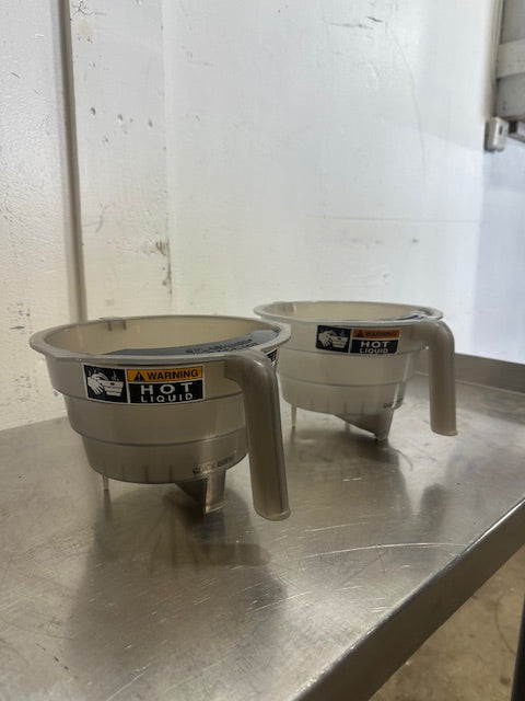 LOT OF 2 BUNN OEM COFFEE FUNNELS FOR BUNN ITCB-DV HV INFUSION SERIES