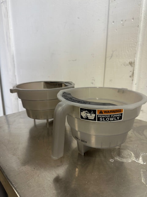 LOT OF 2 BUNN OEM COFFEE FUNNELS FOR BUNN ITCB-DV HV INFUSION SERIES