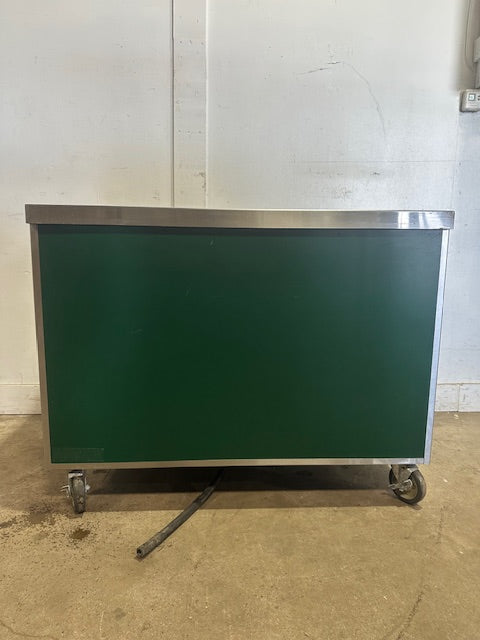 "CUSTOM BUILT"HD COMMERCIAL 2 HOT WELL AND 1 REFRIGERATED WELL SERVING TABLE 1PH