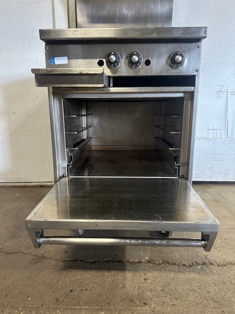"JADE PRODUCT JSR 246T-24"COMMERCIAL 24"W GRIDDLE W/OVEN AND FRY TOP, 24000 BTU