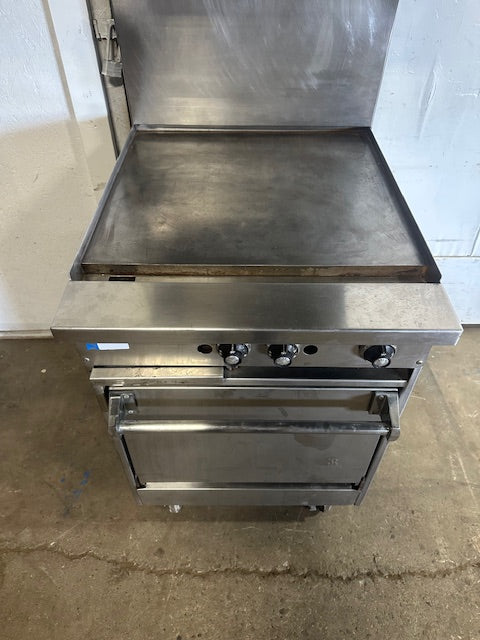 "JADE PRODUCT JSR 246T-24"COMMERCIAL 24"W GRIDDLE W/OVEN AND FRY TOP, 24000 BTU