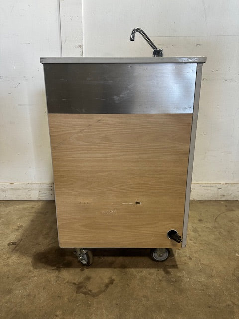 "CUSTOM BUILT" COMMERCIAL PORTABLE HAND WASH SINK W/EeMAX WATER HEATET TANK