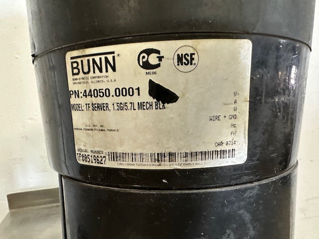 "BUNN TF SERVER" 1.5 gallons thermal Coffee, hot Beverage Dispenser, NSF