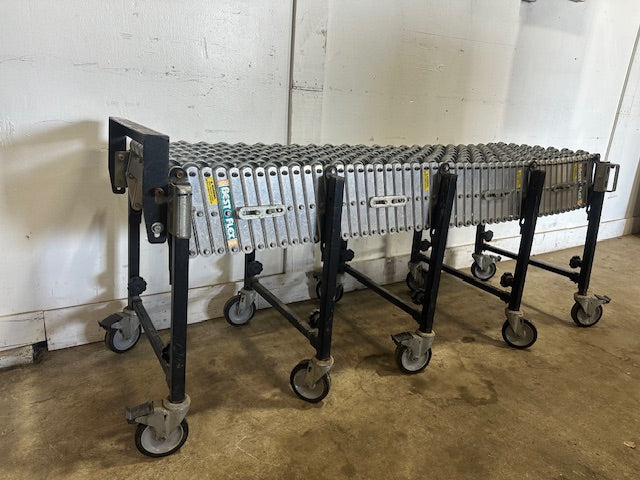 "BEST FLEX 200"SKATE WHEEL CONVEYOR 67"L x 31"H (COMPRESS) -198"L x 48"H(EXPAND)