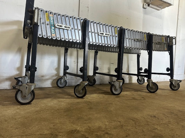 "BEST FLEX 200"SKATE WHEEL CONVEYOR 67"L x 31"H (COMPRESS) -198"L x 48"H(EXPAND)