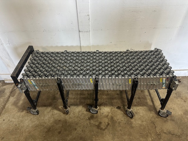 "BEST FLEX 200"SKATE WHEEL CONVEYOR 67"L x 31"H (COMPRESS) -198"L x 48"H(EXPAND)
