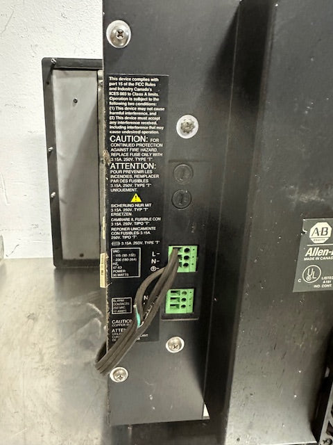 ALLEN-BRADLEY PANELVIEW 1400E TERMINAL MODEL: 2711E-K14C6 SER.B REV.A