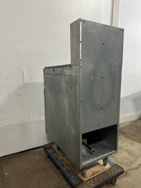 "ANETS SLG 40" N GAS COMMERCIAL DEEP FRYER ON LEGS, 40LBS 90,000BTU