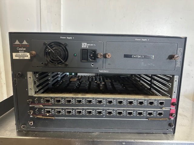 CISCO SYSTEMS W5-C5000 CATALYST 5000 SERIES 5 SLOT CHASSIS W/ 2 NETWORK SWITCHES