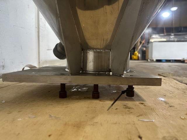 STAINLESS STEEL INDUSTRIAL VERTICAL MIXER FUNNEL