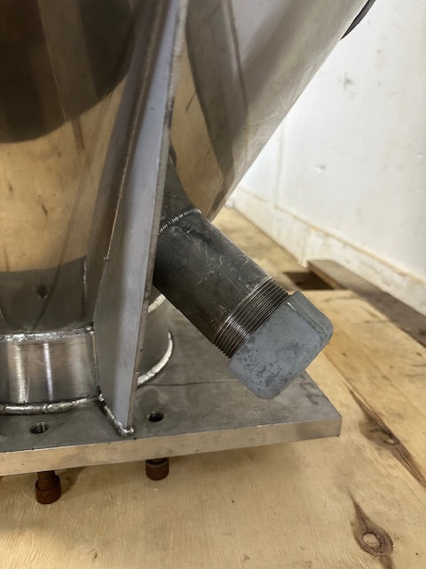 STAINLESS STEEL INDUSTRIAL VERTICAL MIXER FUNNEL