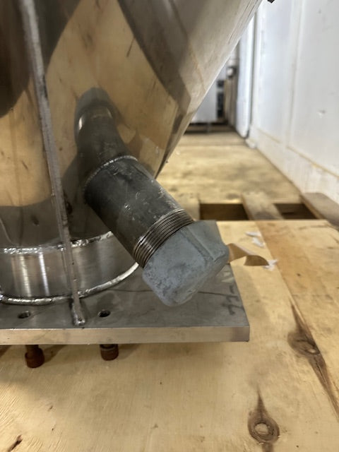 STAINLESS STEEL INDUSTRIAL VERTICAL MIXER FUNNEL