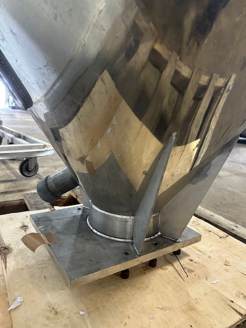 STAINLESS STEEL INDUSTRIAL VERTICAL MIXER FUNNEL
