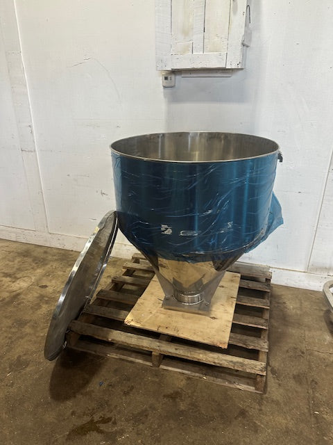 STAINLESS STEEL INDUSTRIAL VERTICAL MIXER FUNNEL